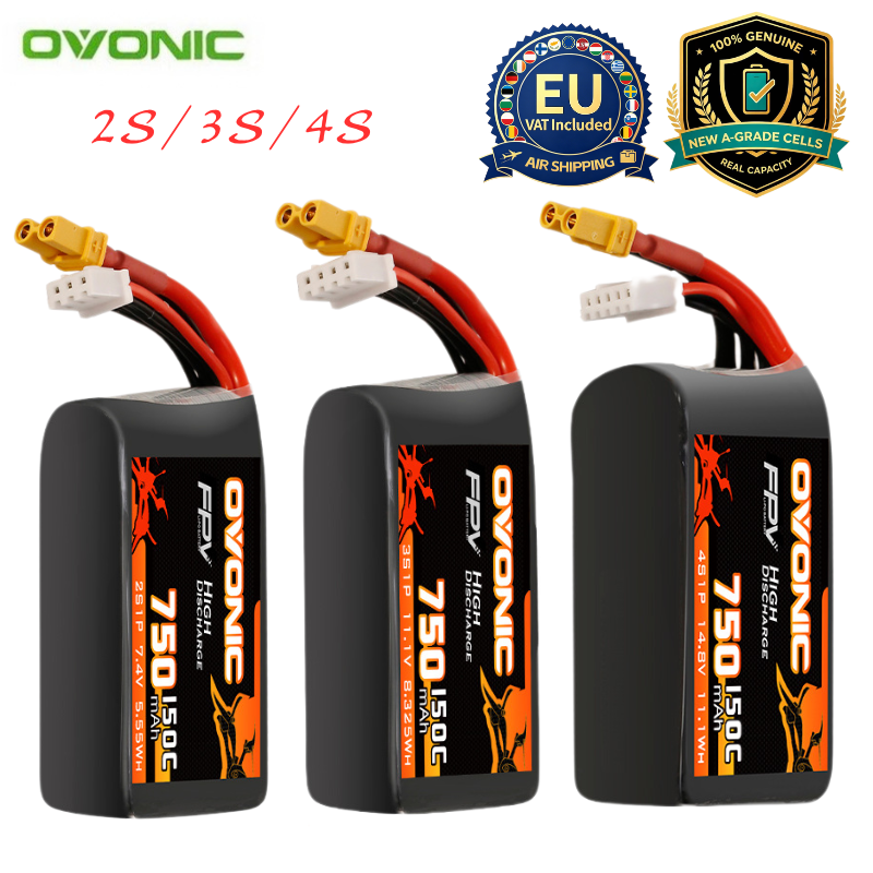 Lipo Battery 4S - HOT OVONIC 150C 750mAh 7,4V/11,1V/14,8V Lipo-Akku