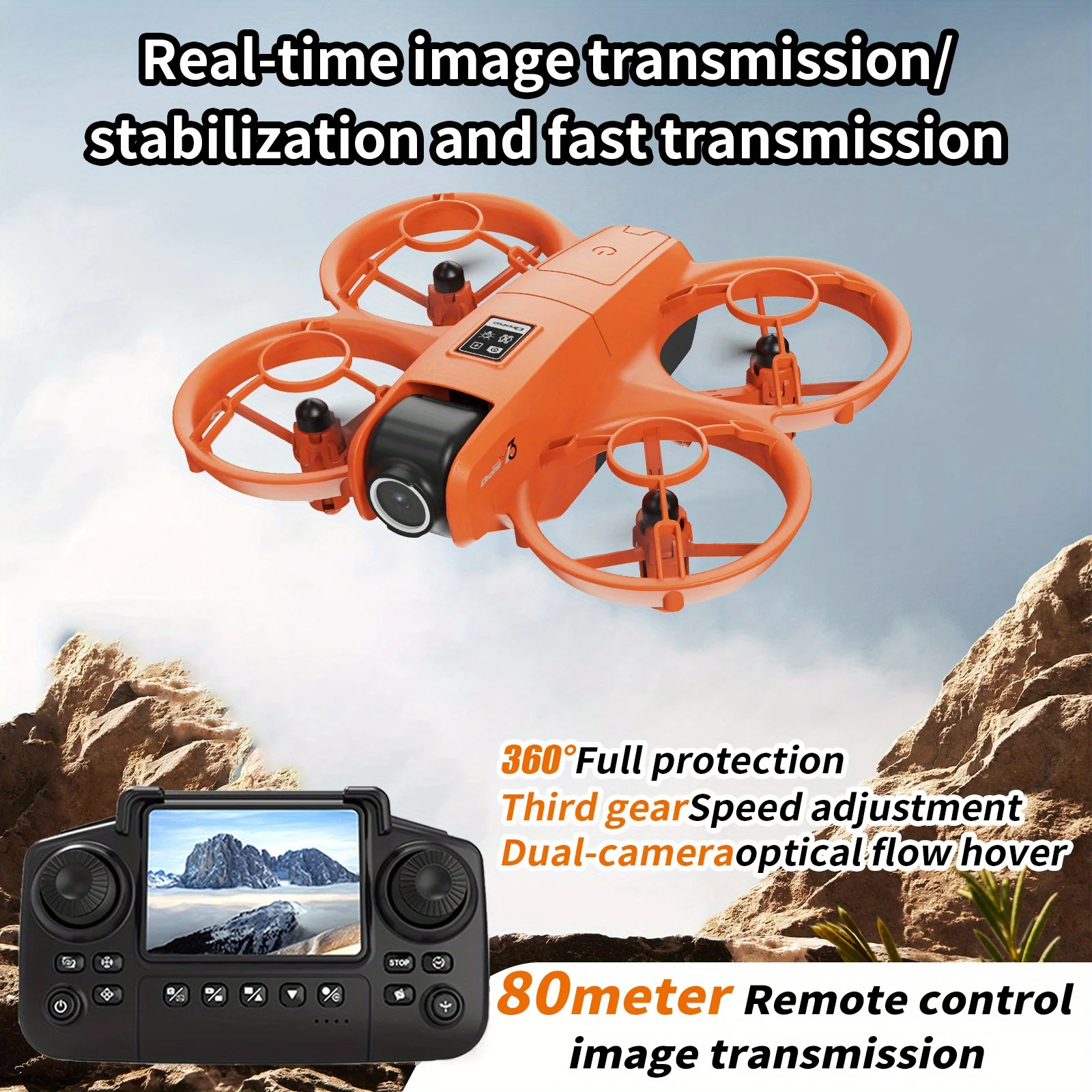 Drone Battery Charger - YL3 Faltbare Reise-Drohne, HD-Doppelkameras mit Bildstabilisierung,