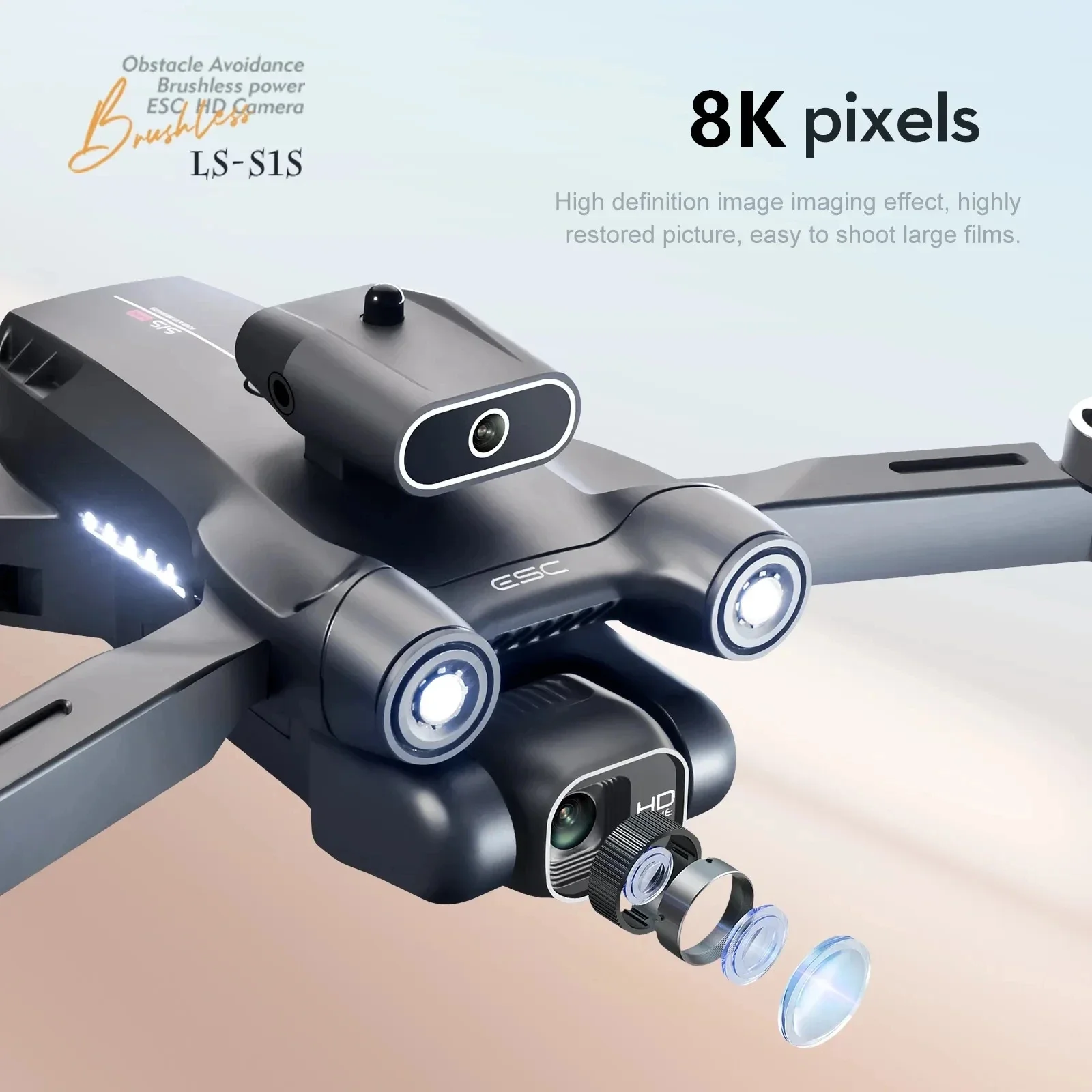 Neue s1s 5g gps drohnen kamera – Brushed Drone Motor Bewertung und Preis