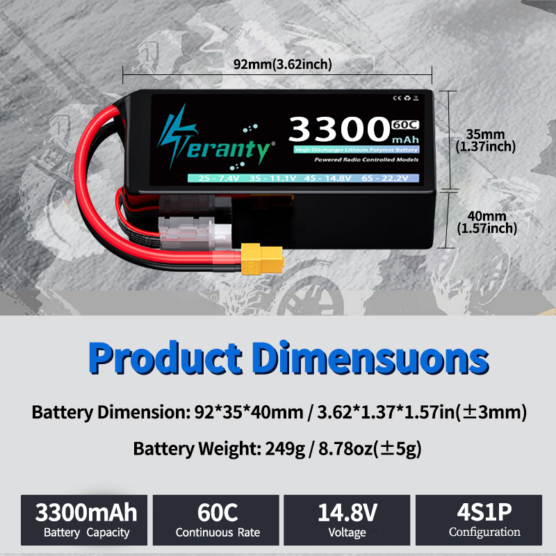 TERANTY 4S 3300mAh Lipo-Akku 1 – Lipo Battery 4S Bewertung und Preis