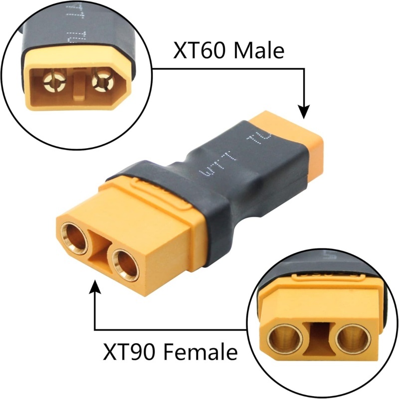 2 Stück XT90 auf XT60 Adapter, – Drone Battery Charger Bewertung und Preis
