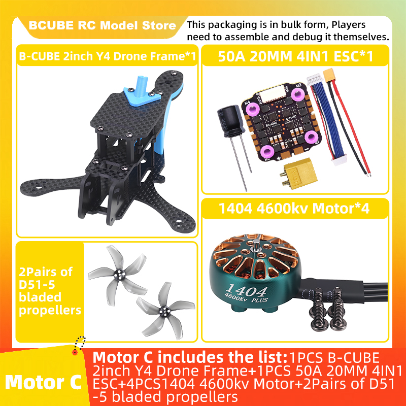 B-CUBE 2-Zoll Y4 FPV Drohnen-R – F722 Flight Controller Bewertung und Preis