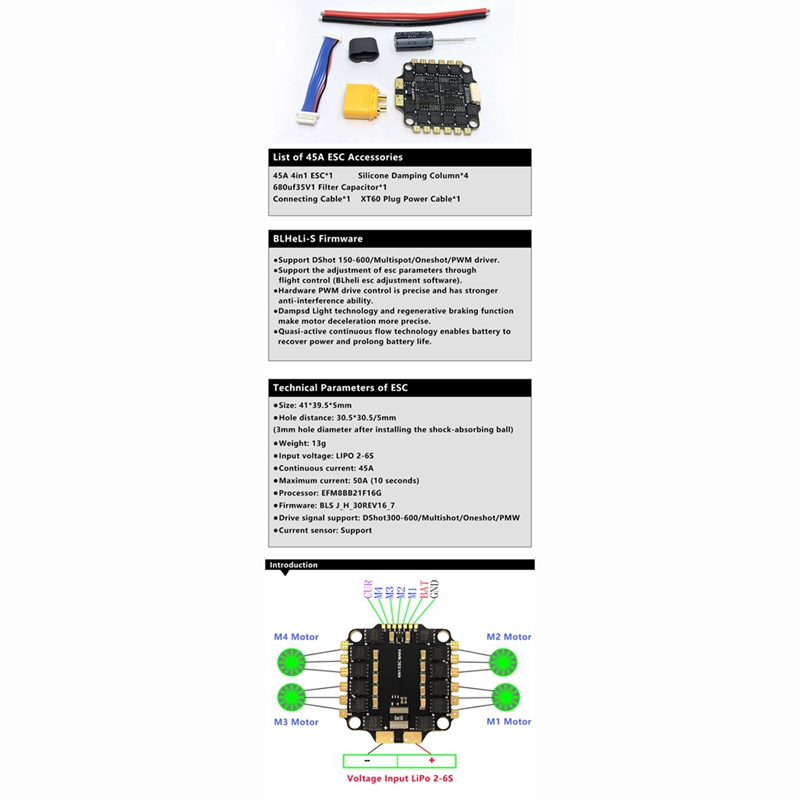 ● F4 V3S PLUS FC&ESC FPV Stack – Fpv Drone Bewertung und Preis